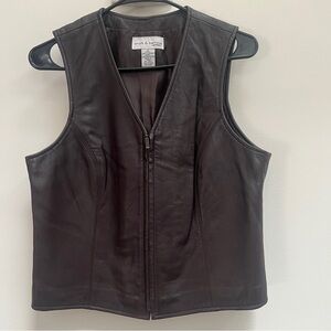Brown Leather Vest